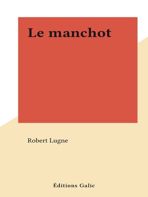 cover image of Le manchot